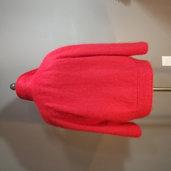 Vintage red Murray Brothers Scotland Wool Mohair double breasted jacket size  M - Picture 4 of 16